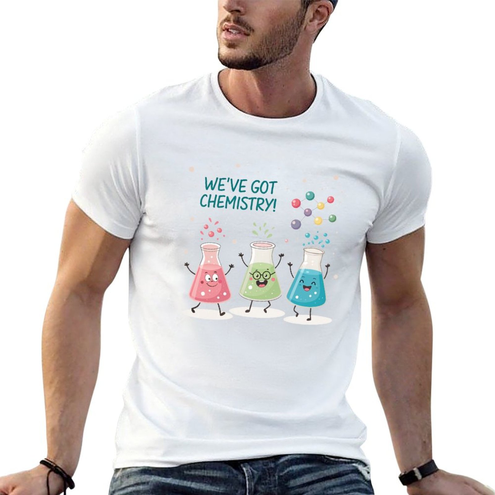 Science Buddies - Science Beaker Buddies T-Shirt Leichtes, lässiges