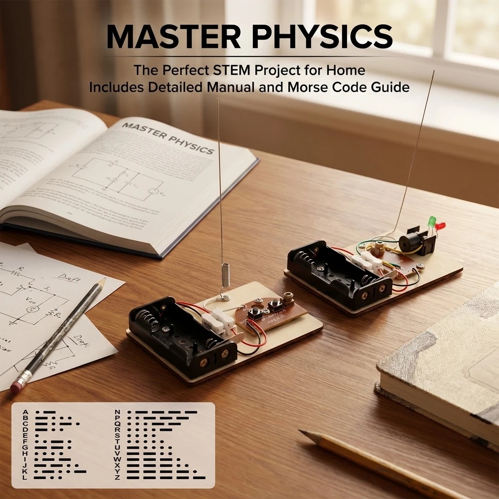 Science Hobbyist - Spaßiges DIY-Telegraphie-Gerät Elektronischer Wissenschafts-Bausatz MINT-Bildung Physik-Experiment