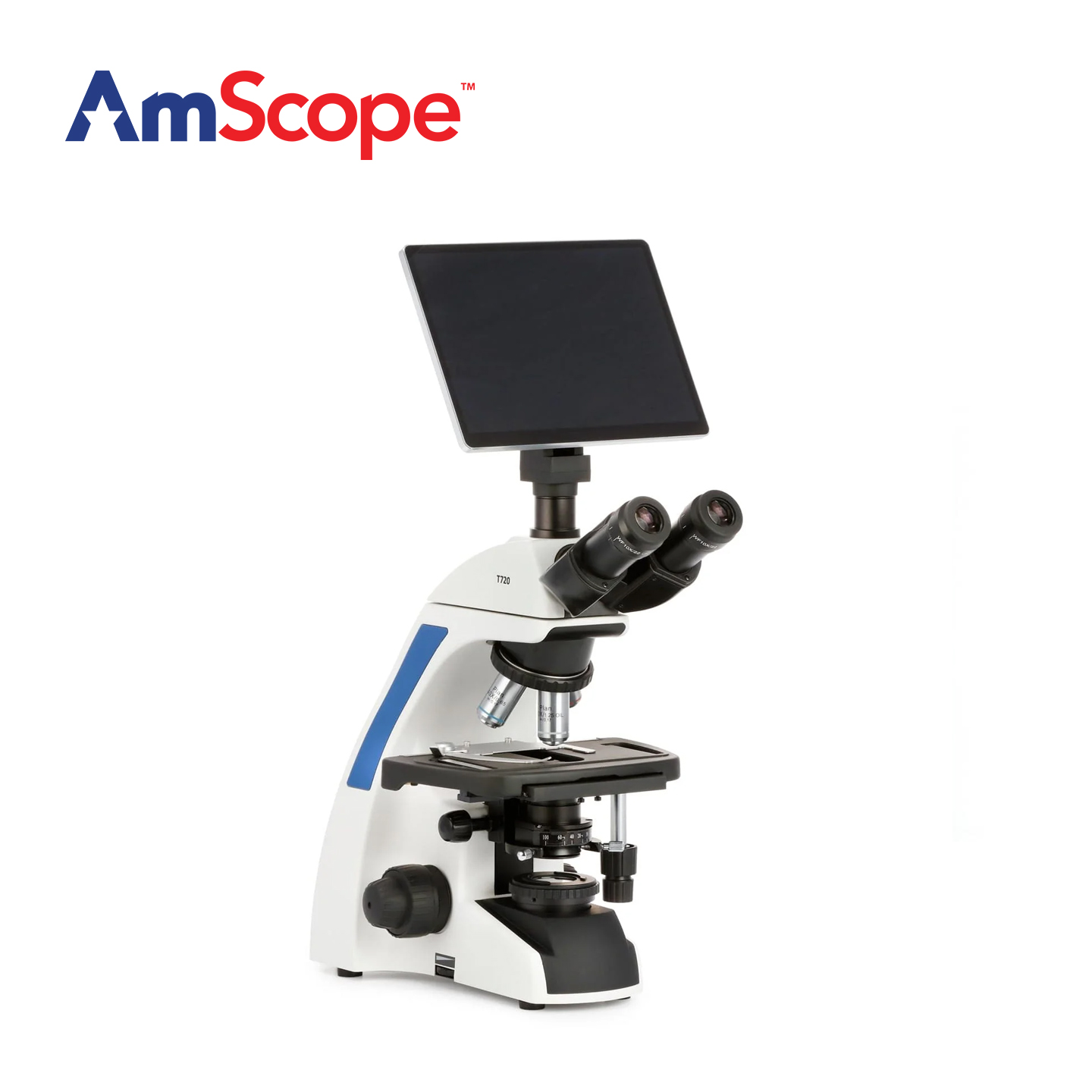 Amscope Microscope Compound 40X-1000X - AmScope T720 Serie Trinokulares Koehler LED-Kompoundmikroskop