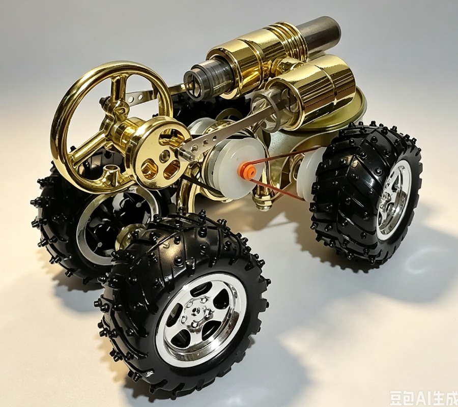 Science Toy - Mini-Verbrennungsmotor-Modell, Dampfbetriebenes Wissenschaftsspielzeug als Geschenk für