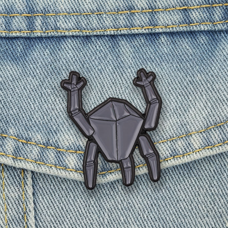 Science Buddies - Geometrische Emaille-Pins, Weltraum-Science-Fiction-Thriller-Charakter-Broschen, Reversnadel, abstrakter Schmuck,