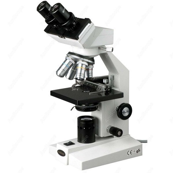 Amscope Microscope Compound 40X-1000X - AmScope B100 Serie Biologisches Binokular-Kompoundmikroskop 40X-1000X+