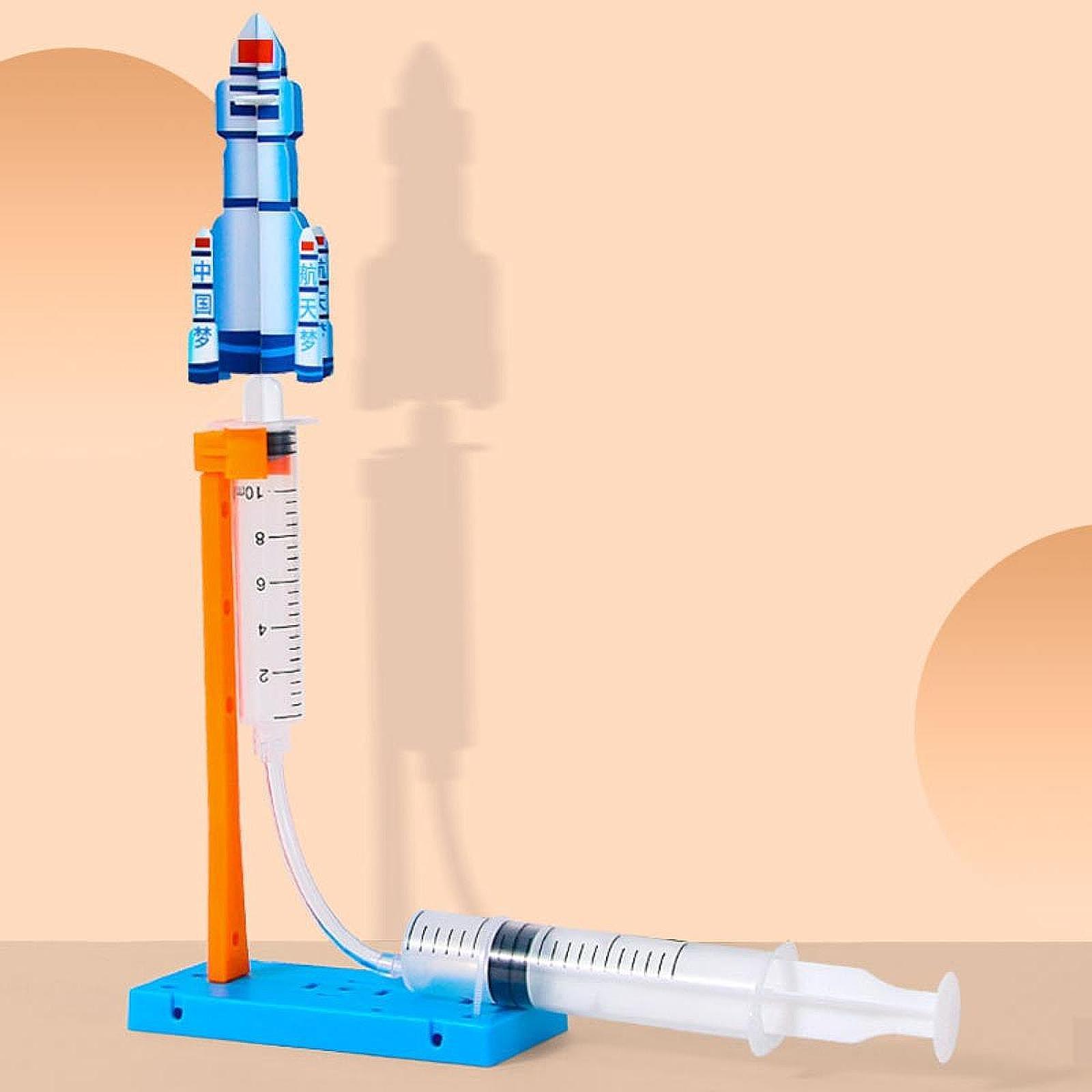 Science Project Toys Making - DIY Raketenmodell-Bausatz 3D Zusammenbau Interessantes Kreatives