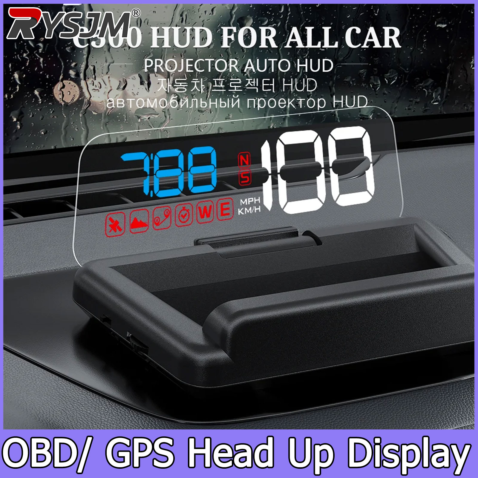 C500/T900, OBD/GPS HUD Auto He – Anemometer Wind Speed Bewertung und Preis
