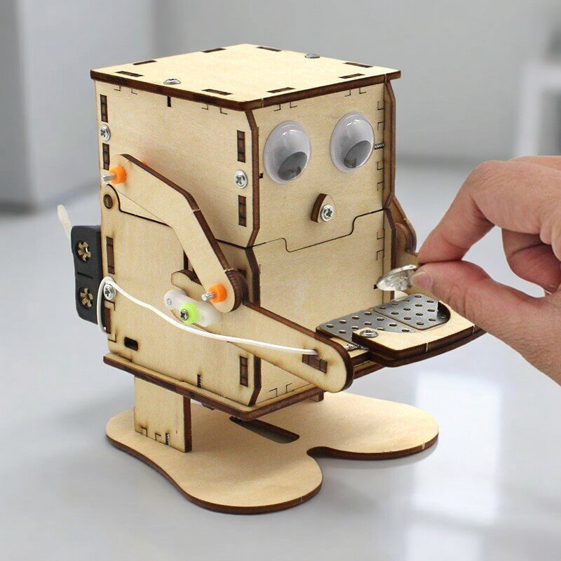 Hölzernes DIY-Roboter-Modell z – Science Project Robot Bewertung und Preis