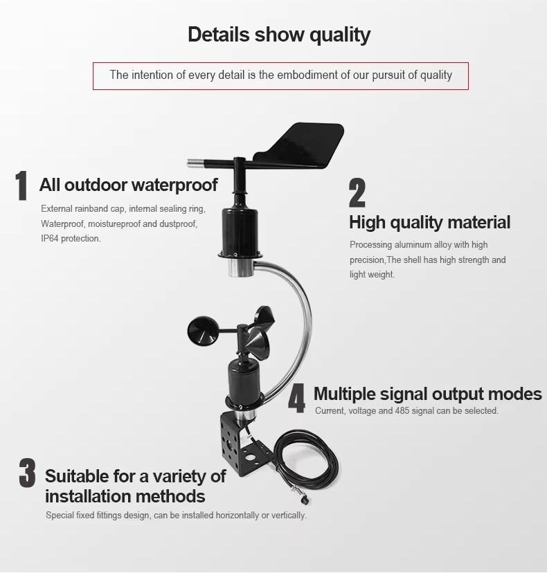 2026 0-5V Outdoor IP65 Wasserd – Anemometer Wind Speed Bewertung und Preis